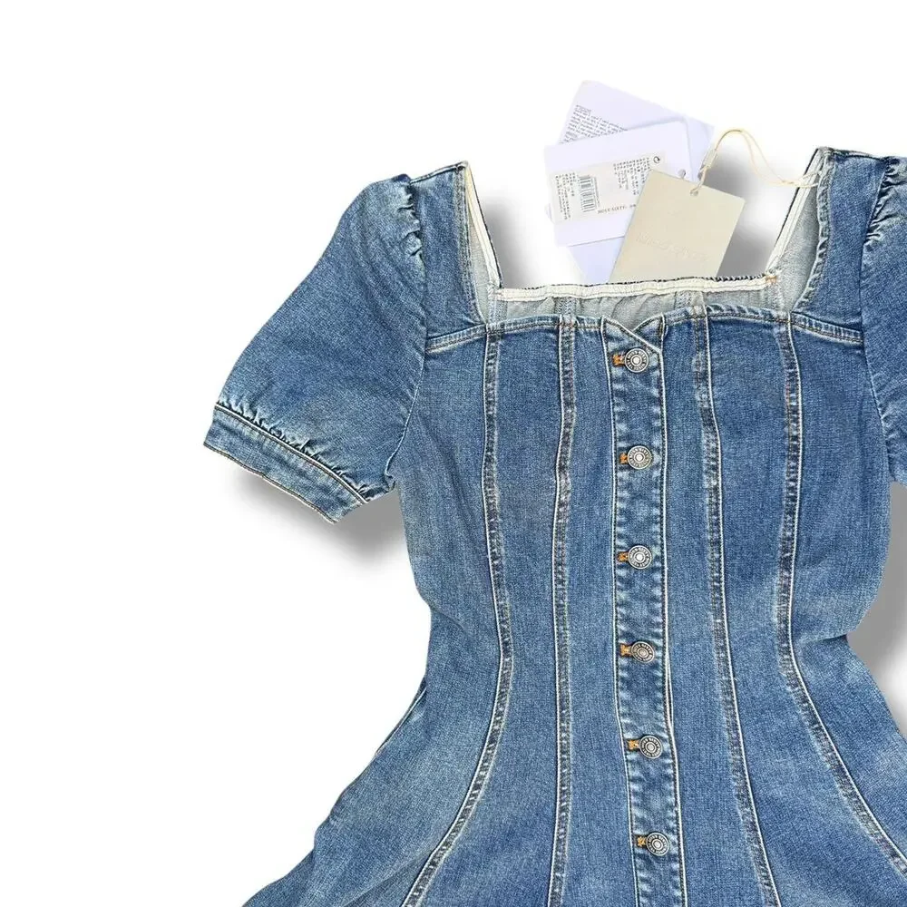 Miss Sixty Denim Button-Down Dress - Picture 4 of 7